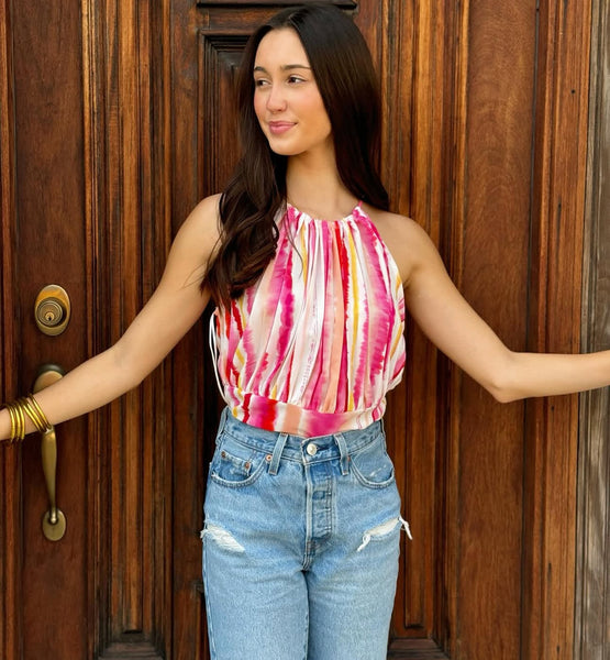 Colorful striped summer top!