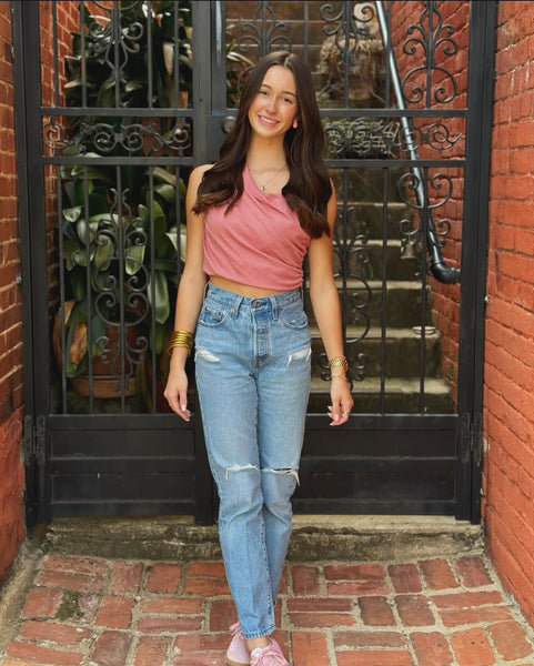 One shoulder top