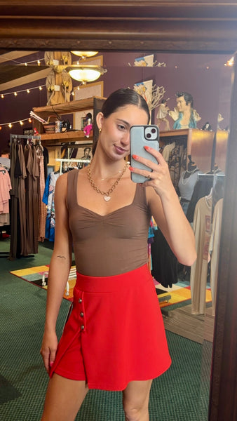 Red skirt