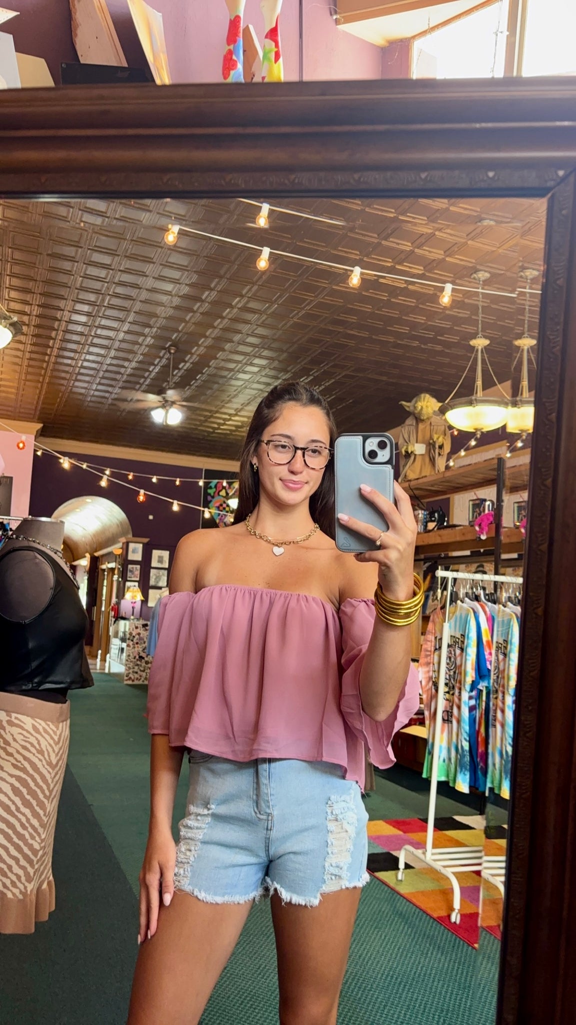 Flowy off the shoulder blouse